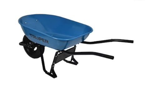 CARRETILLA DE 1 RUEDA 580 KG AZUL MARCA TRUPER